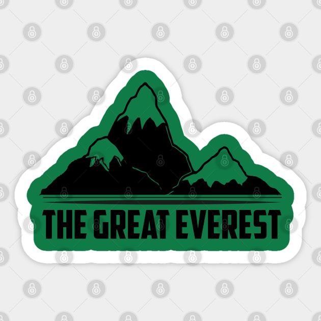 the great everest t-shirt Sticker by adouniss